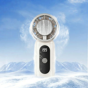 Ice Cooling Smallest Fan 4000mAh PortableHandheld Turbo Fan 3.5-inch 16900 RPM High-Speed Personal Strong Wind