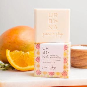 URBANA Shea Butter Enriched Soap Bar 100g | Spa Luxury in Every Bar | Moisturizing | Premium French & Italian Fragrance