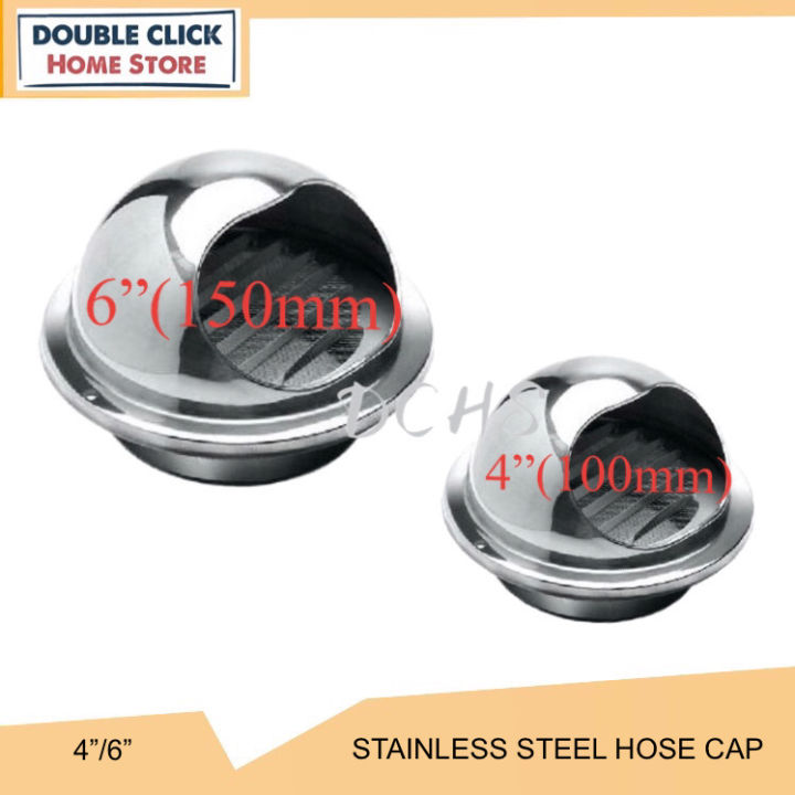 4"/6" Stainless Steel Cooker Hood Ducting Cap For Ducting Hose Lazada