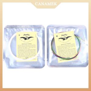 [CANAMEK] 4PCS Ukulele Guitar String Set Colorful Nylon Strings for 21/23/26 Inch Ukulele