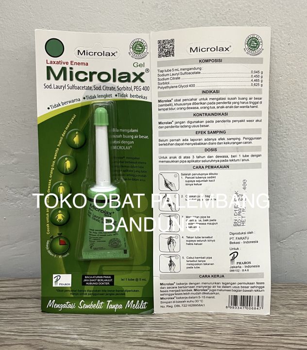 MICROLAX GEL 5ML LAXATIVE ENEMA SEMBELIT TANPA MELILIT BUANG AIR BESAR