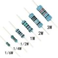 Resistor R 10 K 10K R10K Ohm 1/4 Watt Metal Film Biru DIP Toleransi 1%. 