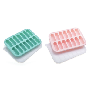 14 Cavity Silicone Mold For Ice Cubes High Temperatures Resistant Sausage Maker Mould for Kitchen