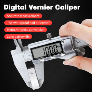 【 High Quality Stainless Steel】150mm Vernier Calipers Measuring Tool Digital HD OLED Display Stainless Steel Caliper 6 inch/150mm Measuring Instrument+1 plastic casein stock