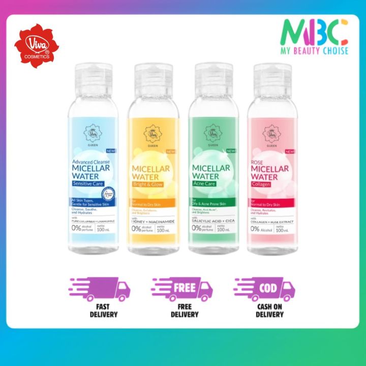 Viva Queen Cleansing  Micellar Water Series - 100ml