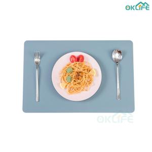 [OKLIFE. SG]Leather Placemats Waterproof Heat Pad Household Table Mat Rectangular for Dining