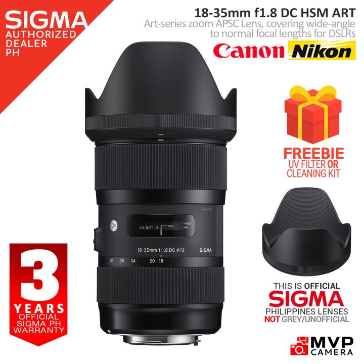 Sigma 1835mm f1.8 DC HSM Art Lens for DSLR APSC Format Cameras MVP