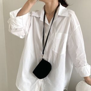 BINOCUL กระเป๋าสะพายไหล่แบบสั้น กระเป๋าใส่เหรียญหนังนิ่ม หนังพียู คอห้อยคอ อุปกรณ์เสริมจี้ อินส์ ลิปสติกหูฟังกระเป๋า กระเป๋าเก็บของขนาดเล็ก การเดินทางการเดินทาง