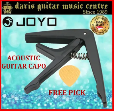 Joyo Acoustic Guitar Capo Black with FREE Pick