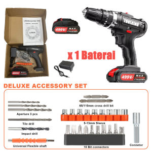 999VF Mesin Bor Impact Drill / Bor baterai / Bor Tanpa Kabel / Bor Listrik  / Bor Listrik Set / Bor Tangan Listrik / Bor baterai