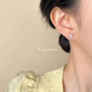 Anting Tindik Piercing Earrings Stainless Steel Mode Kristal Anting Zirkon Simple Per Pcs