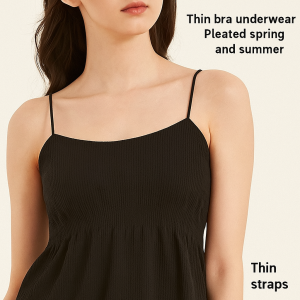 Slimming Ruched Camisole Padded Bust Beauty Back Style Ideal For Summer Outfits Camisole