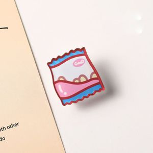 LETOY Creativity  Organizer Page Holder Binder Clip Letter Clip Cartoon Binder Clips Transparent Clip Snacks Sealing Clip Paper Clip