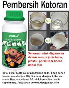 Pembersih Kotoran Untuk Cawan Gelas & Bekas Dapur
