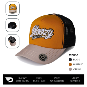 Topi Pria Distro Jaring Dewasa Hitam Keren DRIPON Terbaru 2025 DROTR-VAR
