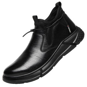 Aeiso V9 Sepatu Sporty hitam waterproof model Formal dan elegant dengan extra penguat di lapisi pelindung ringan Non K3 untuk kerja dan fashionable