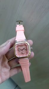 JAM TANGAN WANITA F.S CHRONO DETIK BAWAH & TANGGAL AKTIF BAHAN RUBBER UKURAN 3.6CM FREE BOX KANCING & FREE BATERAI CADANGAN