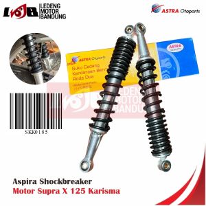 Aspira Shockbreaker Supra X 125 Karisma Revo Shock Belakang Hitam Motor Honda