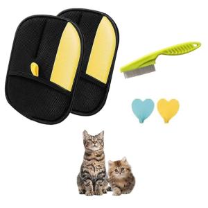 Có thể giặt Lint găng tay cho lông thú cưng và làm sạch bụi trên quần áo và đồ nội thất tái sử dụng lông thú cưng găng tay để loại bỏ tóc