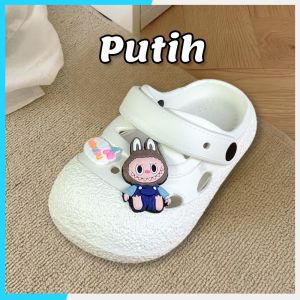 Sandal Anak Perempuan Labubu Baim Fuji EVA Premium Sepatu Sendal Anak Kodok Laki Laki Tali Lucu Kekinian Empuk