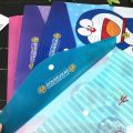 KAKA Cartoon Cute Waterproof Student Kitty Kids Gift Paper School Stationery Tool Doraemon Document Envelopes File Folders Document Organizer A4 File Bag. 