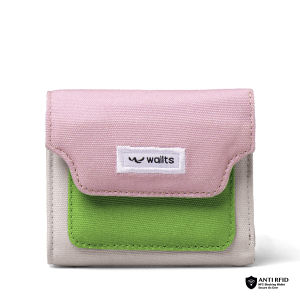 Wallts Casey Krusty - Dompet Trifold 3 Lipat Wanita Micro Mini kecil