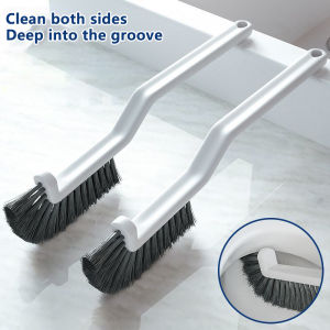 Long Handle Toilet Curved Cleaning Brush/Gap Brush for Bathroom Floor Tile/Window Groove Gap Cleaner/NoDead CleaningTool