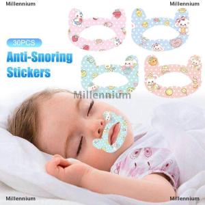 [COD] Millennium 30Pcs Box Anti-Snoring Stickers For Children Sleep Closed-mouth Stickers Breathing Correction Patch Shut Up Patch Orthosis Tape