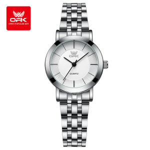 OPK Jam Tangan Couple Pasangan Anti Air Original Bercahaya Luminous Stainless Steel Analog Couple Watch