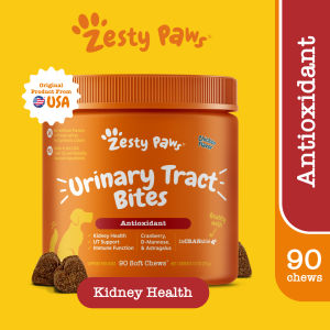 Zesty Paws Urinary Tract Bites for Dogs Antioxidant - Chicken Flavor (90 Soft Chews) (EXP:02 2027)