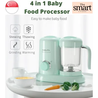[SG SELLER] MISUTA 4 in 1 Baby Food Processor Blender and Steamer (SG Local Plug)