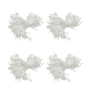 1050-1600Pcs Artificial Flower Stamens Pistils 2mm Double Heads Matte Floral Stamen Pistil for Artificial Flower Making