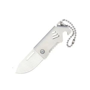DCITZ with Keychain Portable Sharp Cutter Non-slip Handle D2 Steel Pocket Cutter Multi Purpose High Hardness Mini Folding Cutter Express Delivery Unpacking