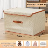 150L Large clothes Storage box organizer Foldable storage box for clothes underwear organizer with Dustproof Cover 收纳盒