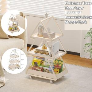 Modern Living Room Furniture Sofas End Table Three Levels Storage Table Christmas Trees for Home