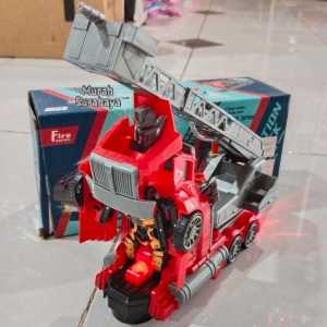 Deformation Fire Truck Spray Water AK 999 Mainan Anak Fire Truck | Mobil Mobilan Pemadam Kebakaran Bisa Nyalah Ada Musik Dan Lampu | Mainan Edukasi Anak Terbaru Dan Murah Meriah Bisa Di Isi Air  | Mainan Anak Mobil Pemadam Kebakaran Bisa Berubah JadiRobot