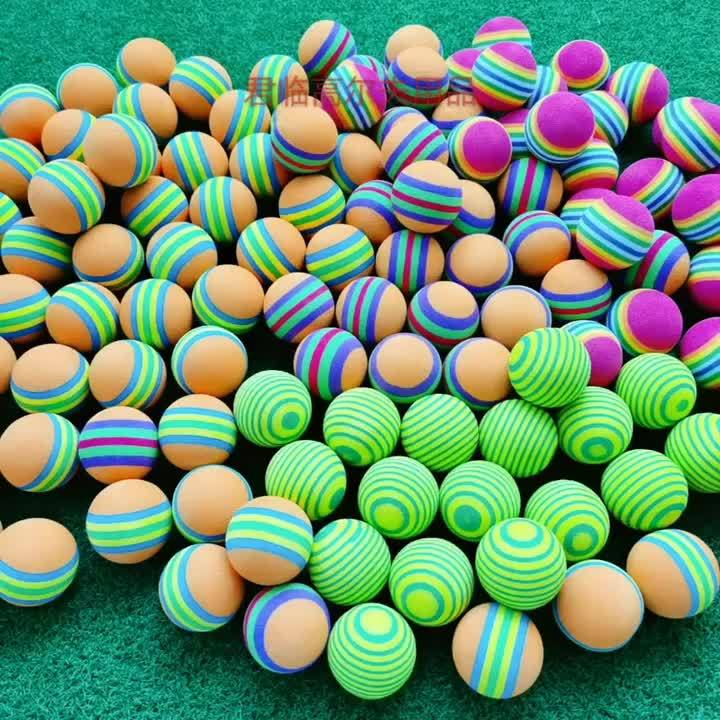 LZD 35mm Striped Ball EVA Ball Foam Ball Colorful Ball Toy Ball Indoor ...