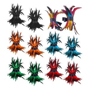 Fuzzy Adjustable Feather Foot Chains Punk Rock Anklets For Halloween Costumes Cosplay And Dance Performances