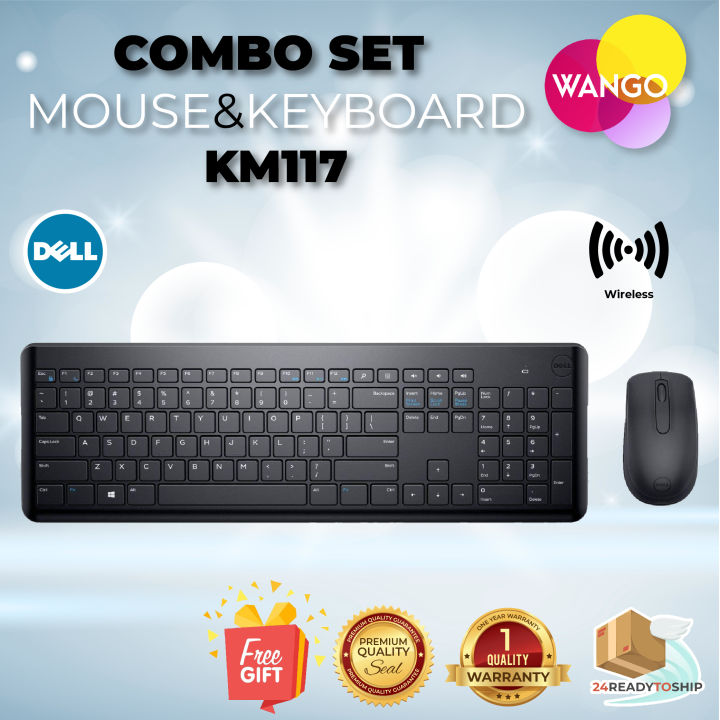 Dell Wireless Keyboard and Mouse Combo KM117 Original (Double Bubble
