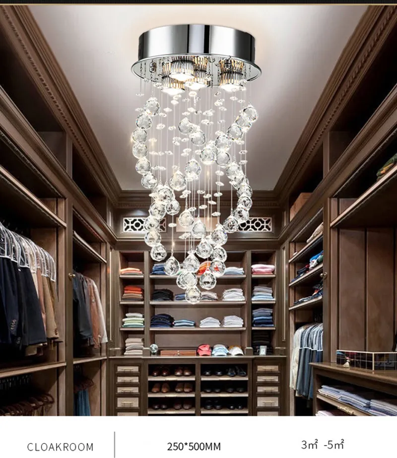 Modern 4-Lights K9 Crystal Raindrop Chandelier Rain Drop Ball