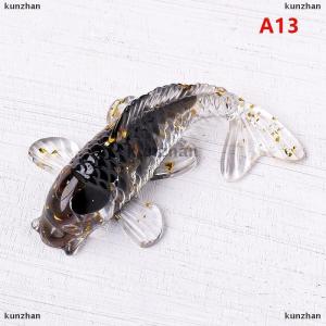 [COD] kunzhan Stone Gravel Lucky Koi Fish Figurine Resin Mini Quartz Fancy Carp Statue Home Decor Desk Ornament Gift