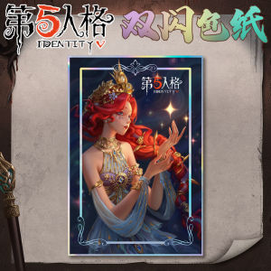 Identity V. Double Flash Colored Paper Mercenary Seer Naiad Alva Lorenz Mary Geisha Collectible cards Tabletop display ornaments Doujin periphery colored paper Fan collection merchandise Itabag decoration A gift for a friend