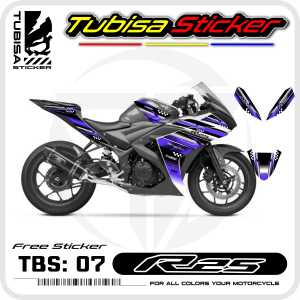 Sticker Striping Yamaha R25 - Stiker Striping Variasi R25. TBS.07