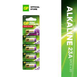 GP Battery Super/Online Exclusive Extra Alkaline 12V 23A (C5 – Card of 5) x20