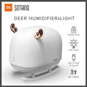 Xiaomi SOTHING 260ML Deer Humidifier Light USB Home Air Humidifier Air Purifier Atmosphere Night Light