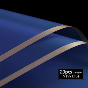 【20pcs】58cm×58cm Flower Wrapping Paper Gold Edge Frosted Florist Handmade Paper Bouquet Wrapper