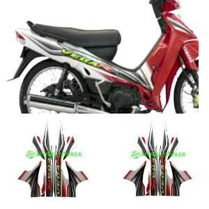 STIKER STRIPING & POLET LIS MOTOR VEGA R 2005 STANDAR