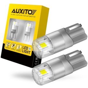 Auxito 2 cái Đèn hậu xe hơi bóng đèn LED T10 3030smd W5W T10 CANBUS vị trí đèn báo bên hông 360 độ chiếu sáng không có lỗi