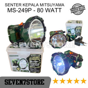 Senter Kepala Army Dimmer Mitsuyama MS-249P 80 Watt Super Terang Cahaya Putih