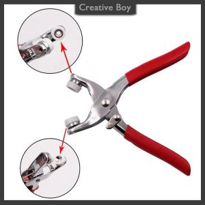 [Creative] Sets Snap Fasteners Kit Tool Metal Snap Buttons Rings with Fastener Pliers Press Tool Kit for Clothing Sewing